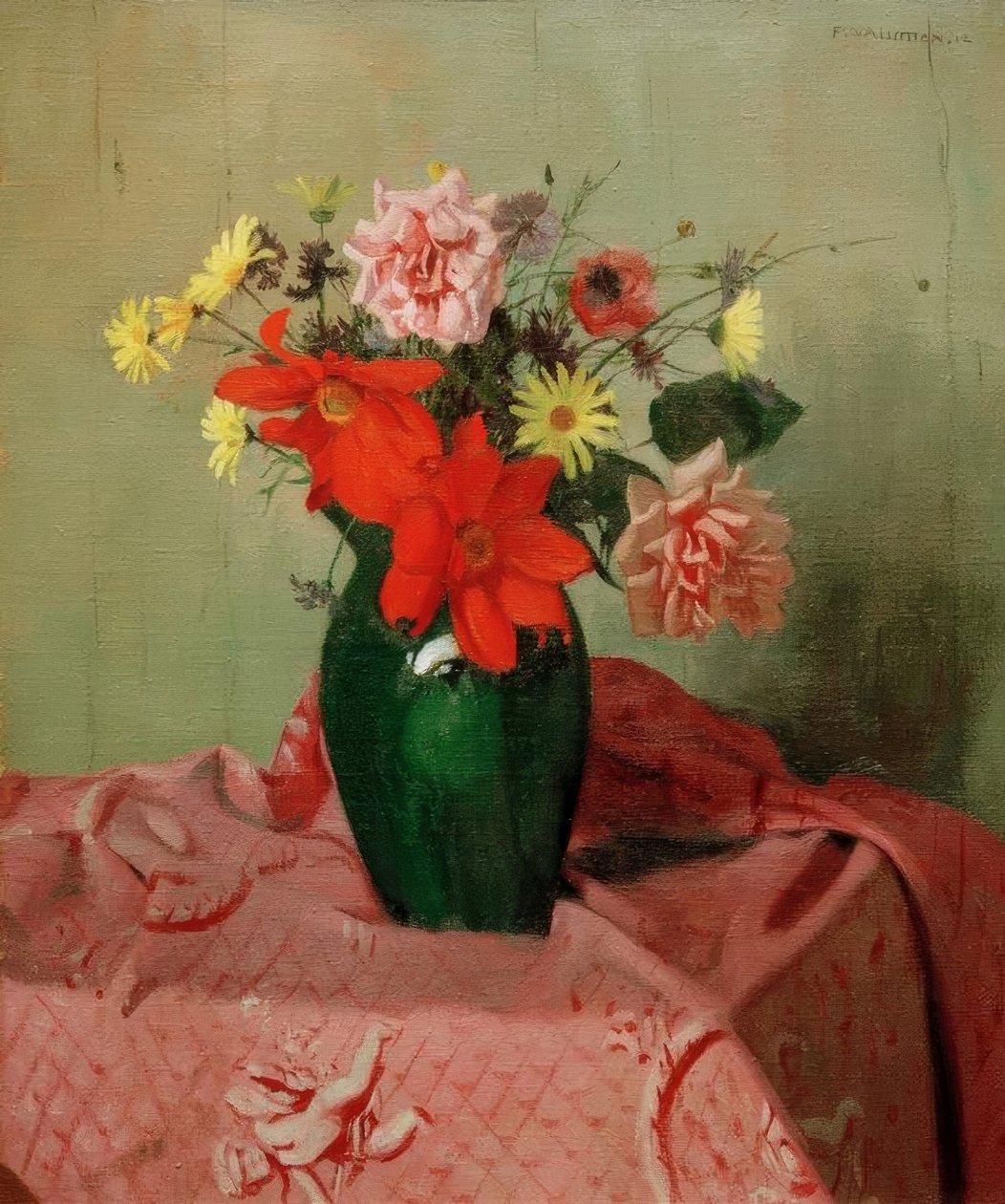 Rózsák és dáliák alkotó: Felix Edouard Vallotton