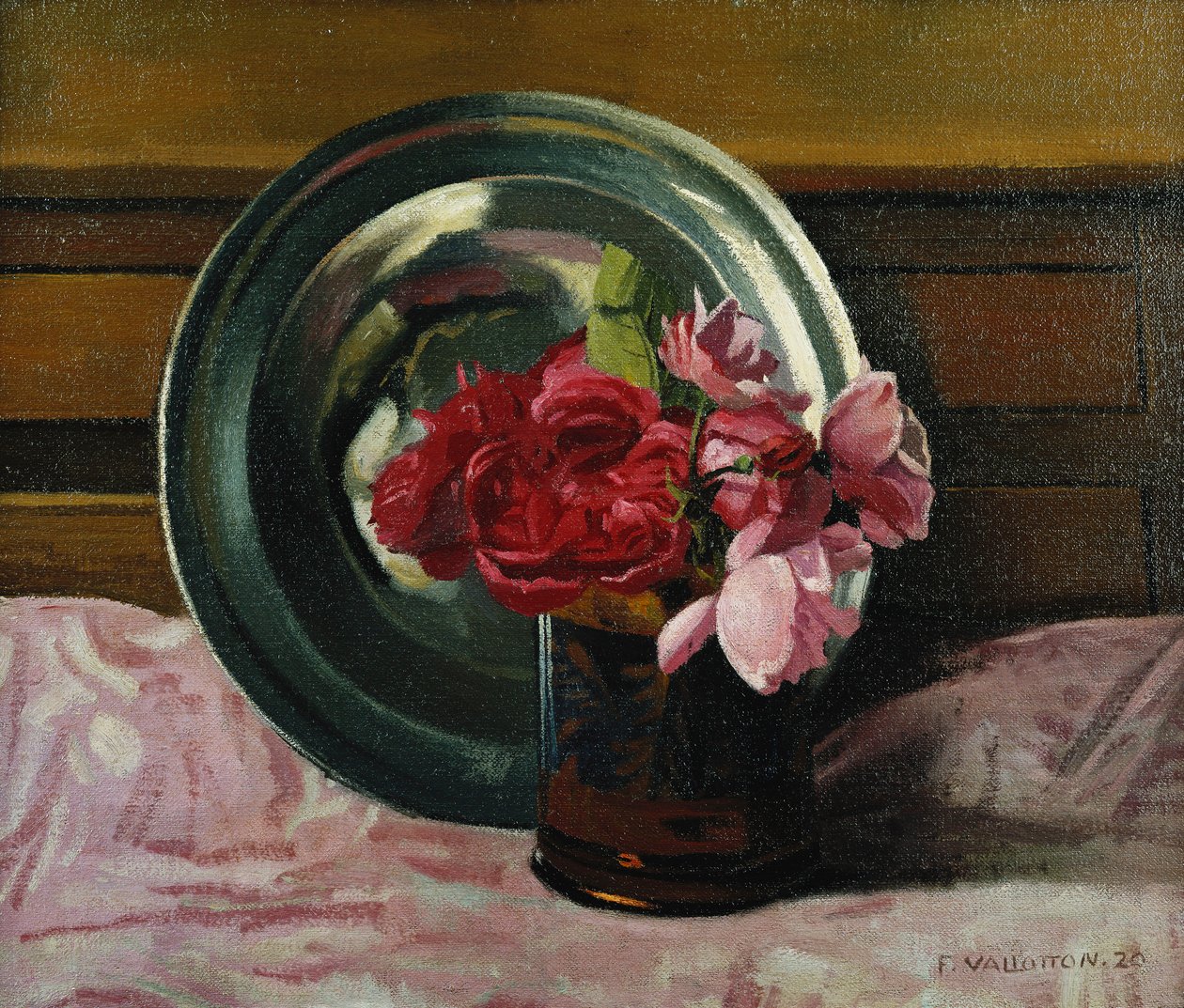 Csendélet rózsákkal; Nature Morte aux Roses, 1920 alkotó: Felix Edouard Vallotton