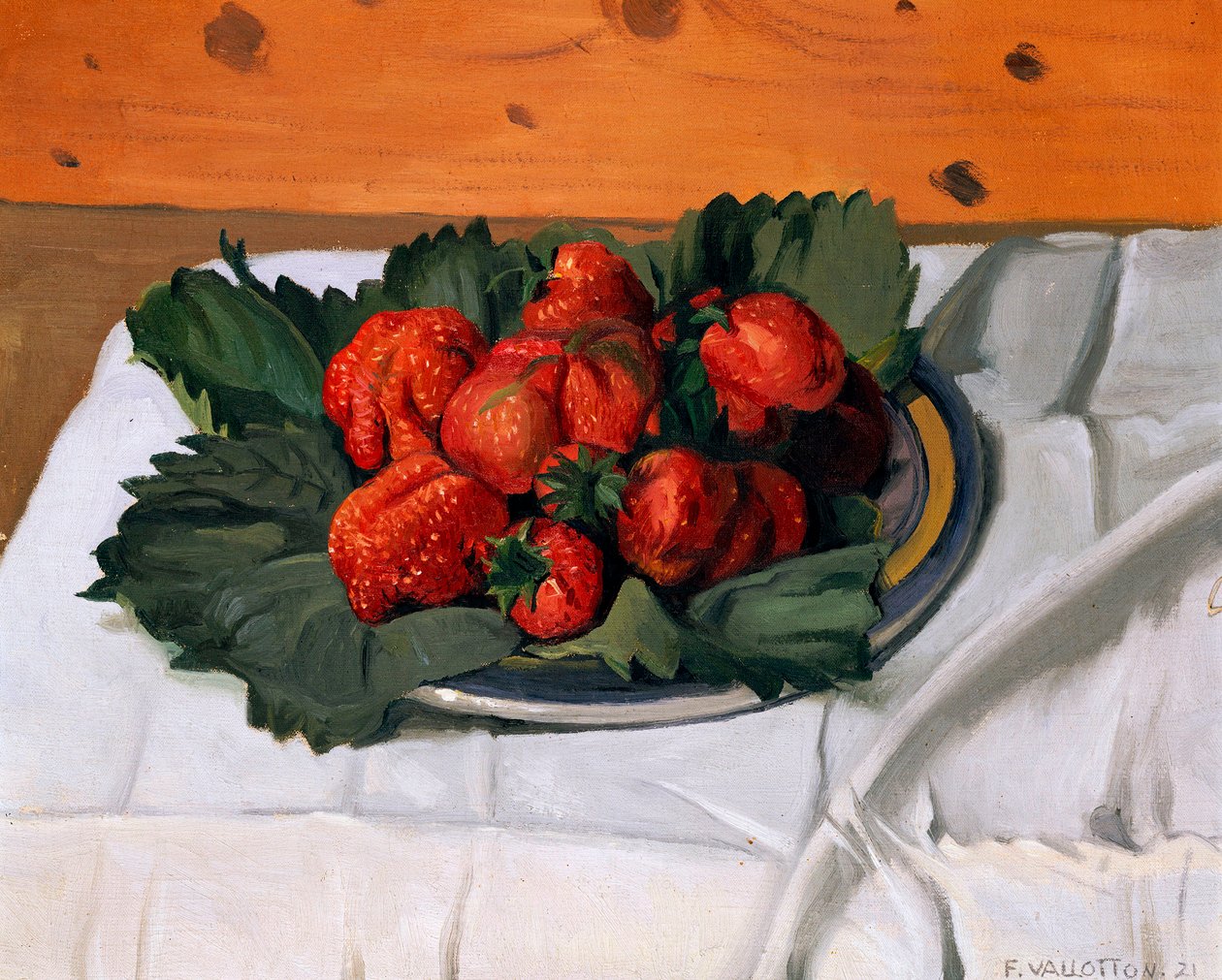Csendélet eperrel, 1921 alkotó: Felix Edouard Vallotton