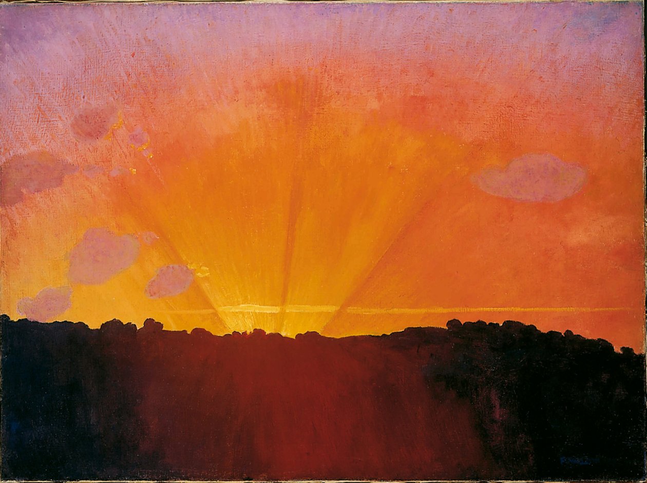 Naplemente, Orange Sky, 1910. alkotó: Felix Edouard Vallotton