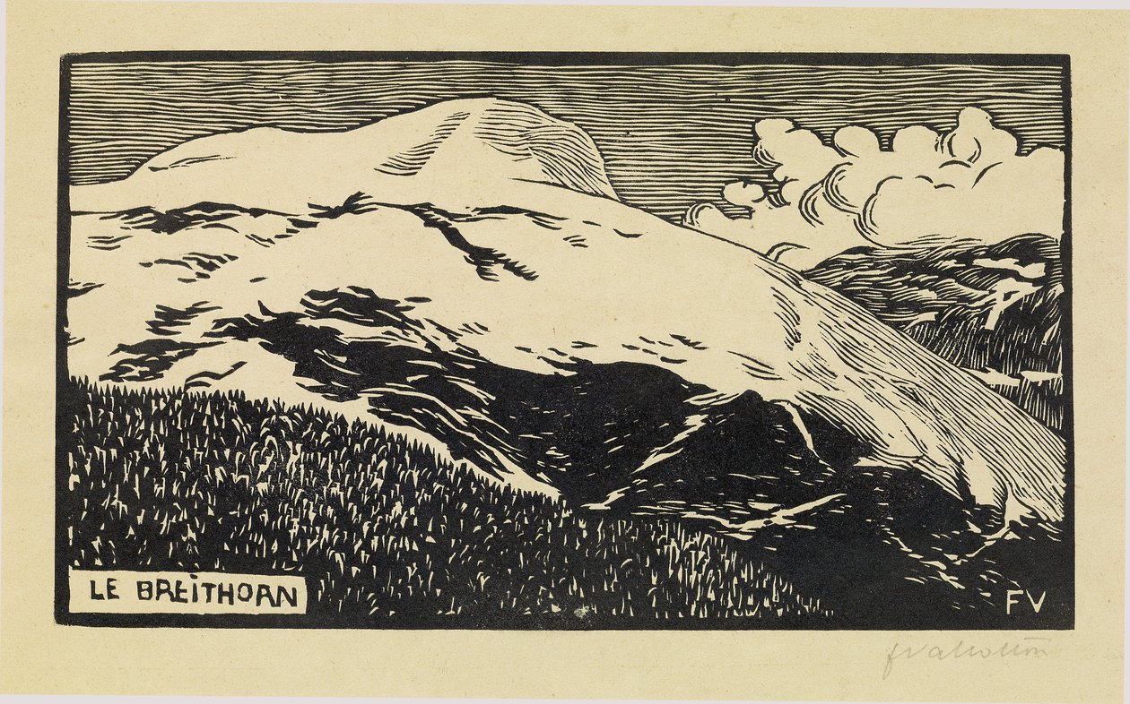 A Breithorn, 1892 alkotó: Felix Edouard Vallotton