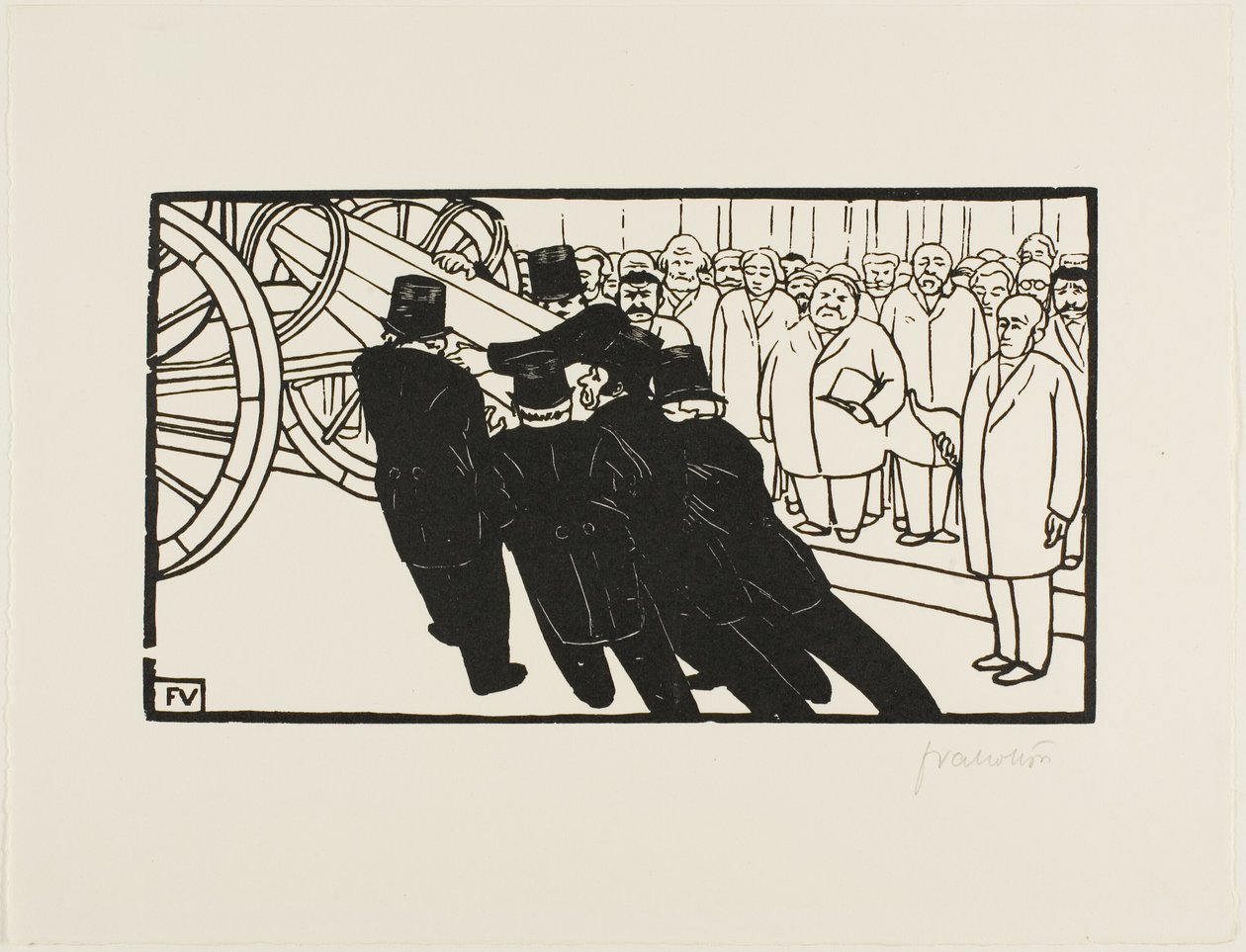 A Koporsóvivők alkotó: Felix Edouard Vallotton
