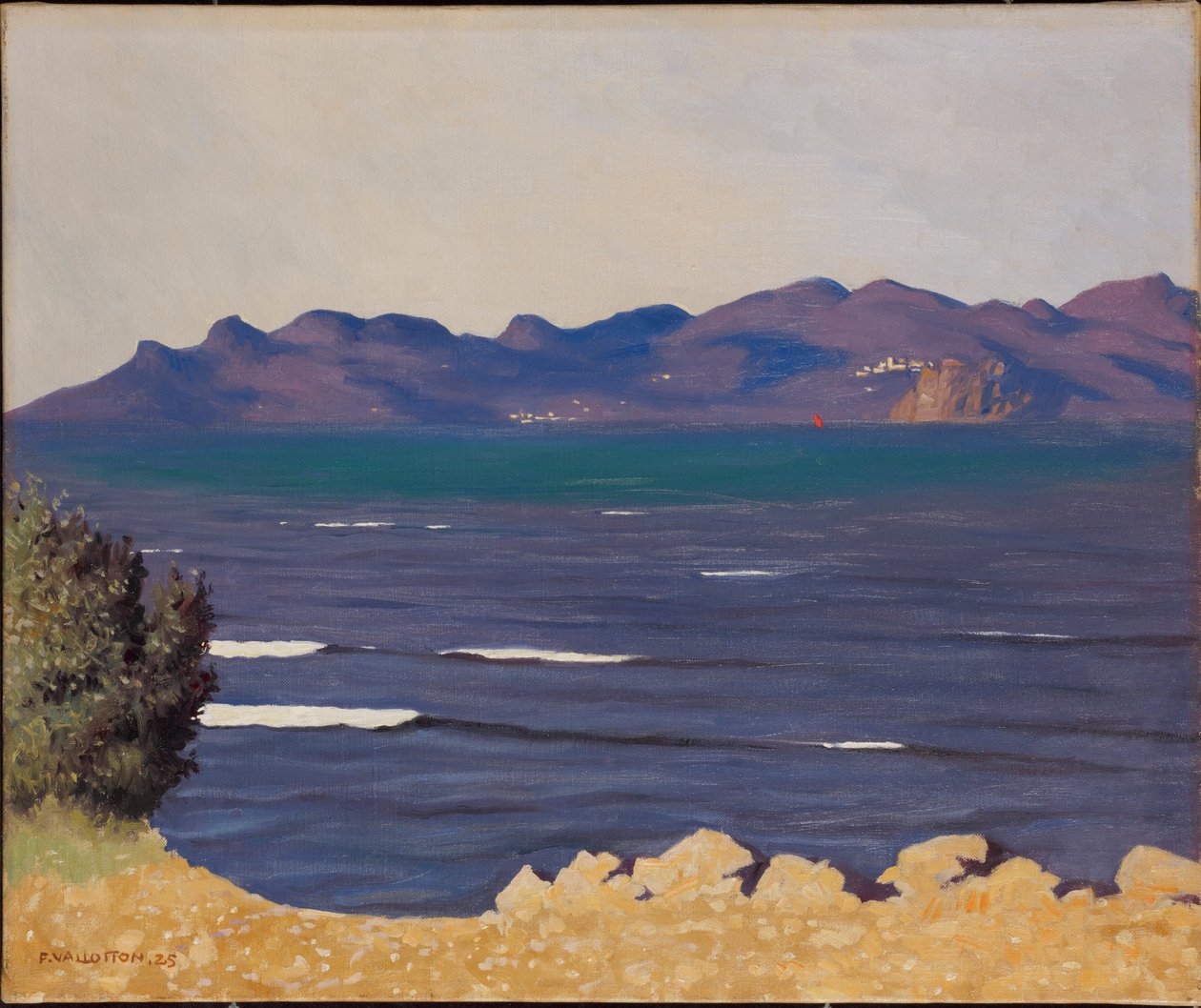 Az Esterel és a Cannes-i öböl, 1925. alkotó: Felix Edouard Vallotton