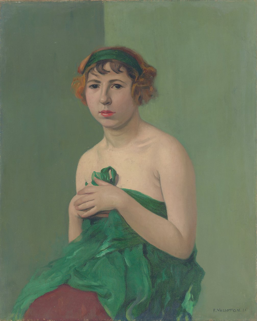 A zöld szalag, 1911 alkotó: Felix Edouard Vallotton