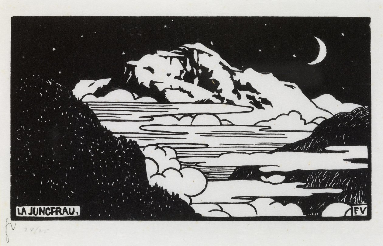 A Jungfrau, 1892 alkotó: Felix Edouard Vallotton