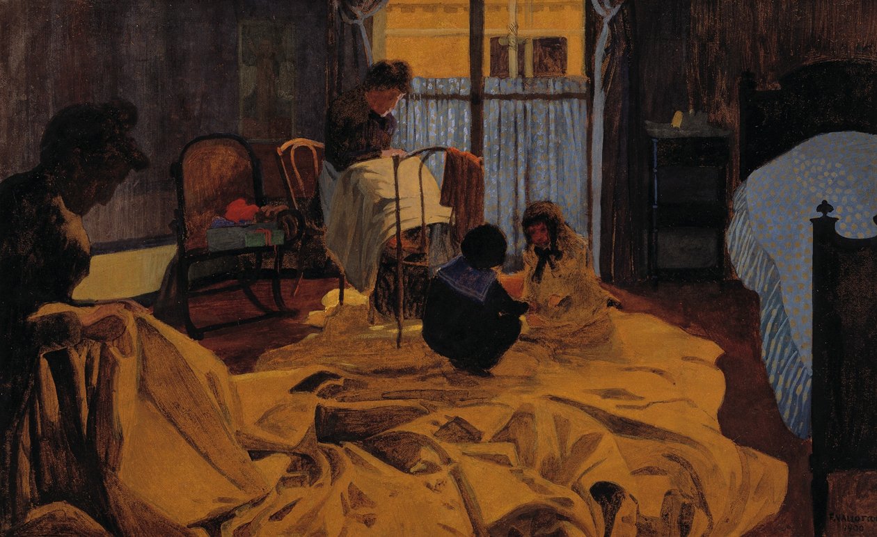 A mosónő, Blue Room alkotó: Felix Edouard Vallotton