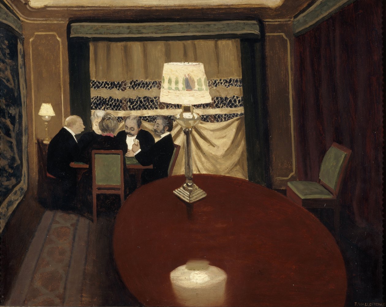 A pókerjáték, 1902 alkotó: Felix Edouard Vallotton