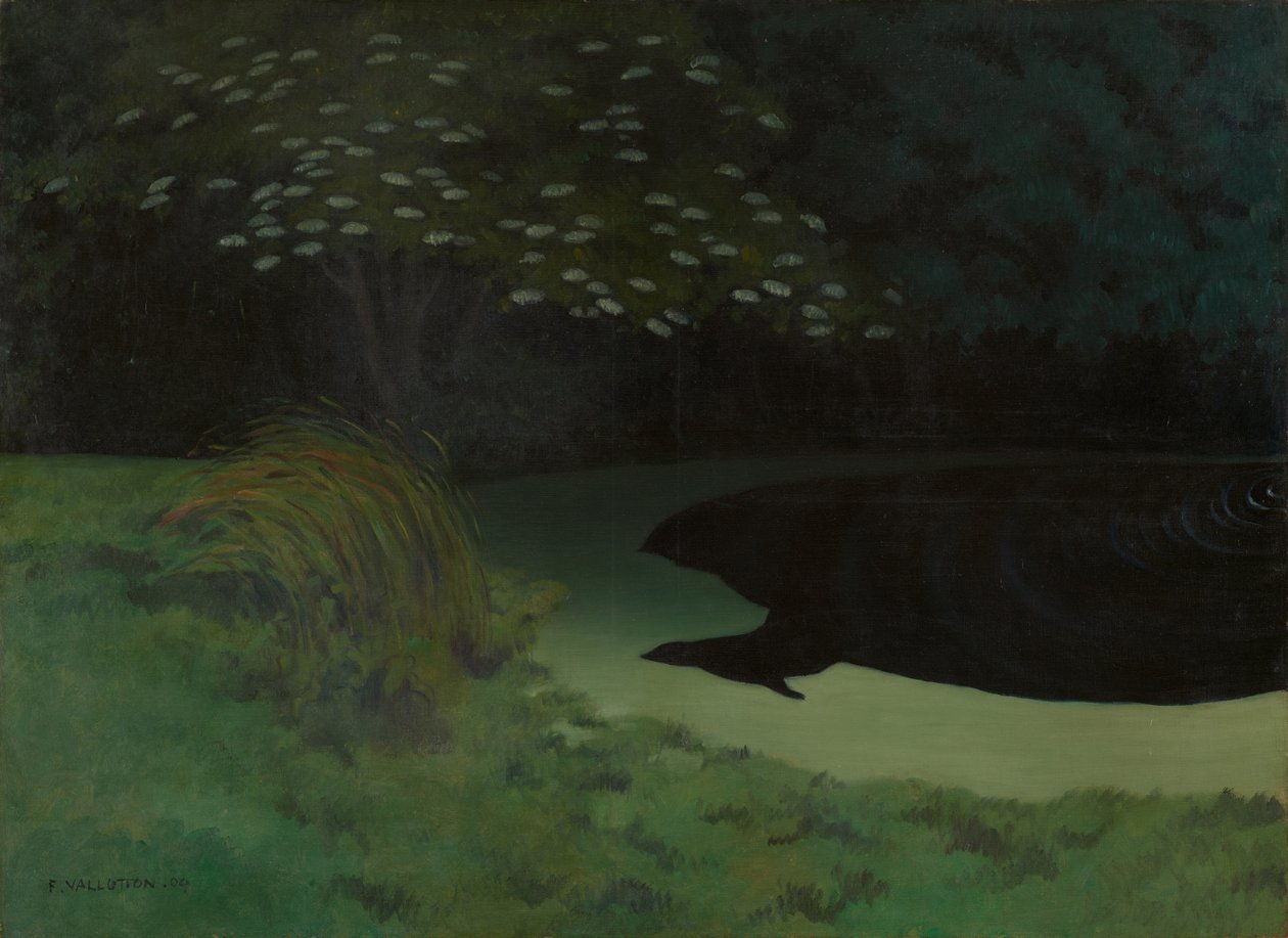 A Honfleur-tó, 1909. alkotó: Felix Edouard Vallotton
