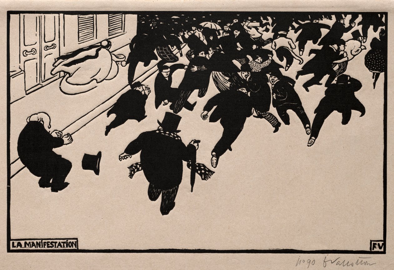 A tiltakozás, 1893. alkotó: Felix Edouard Vallotton