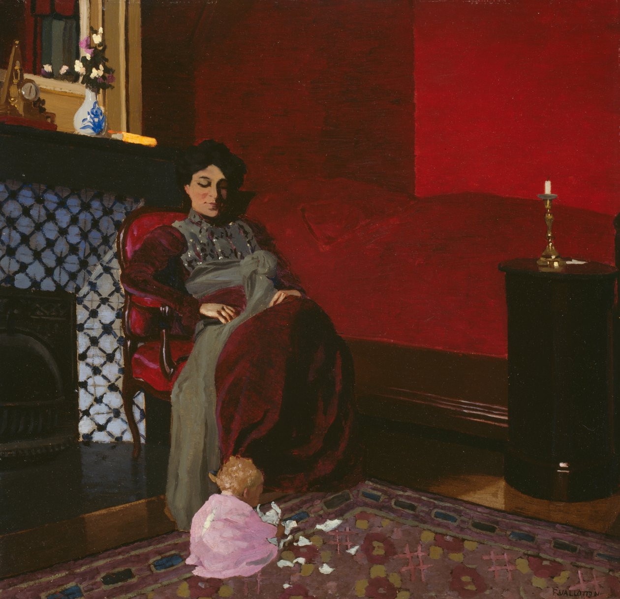 The Red Room, Etretat alkotó: Felix Edouard Vallotton