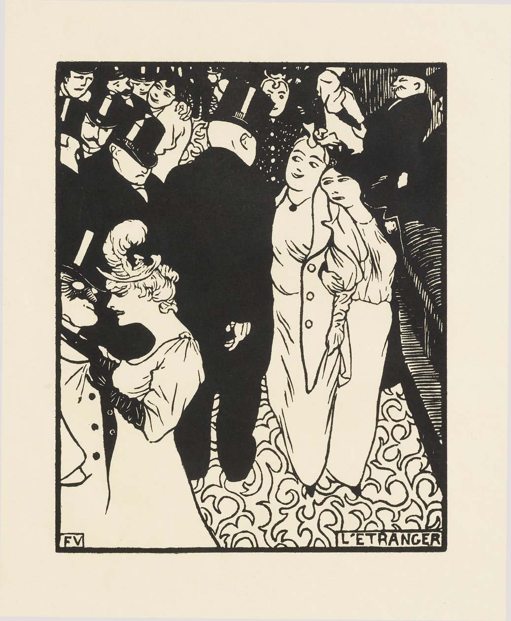 Az idegen, 1894 alkotó: Felix Edouard Vallotton