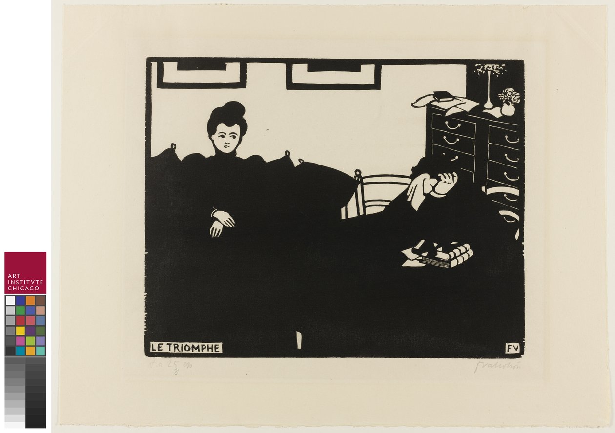 The Triumph, második lemez az Intimaciesből, 1898 alkotó: Felix Edouard Vallotton