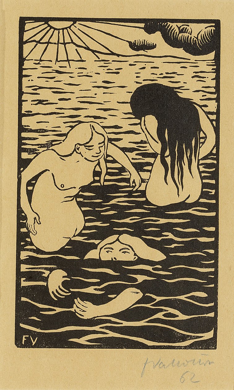 Három fürdőző, 1894 alkotó: Felix Edouard Vallotton