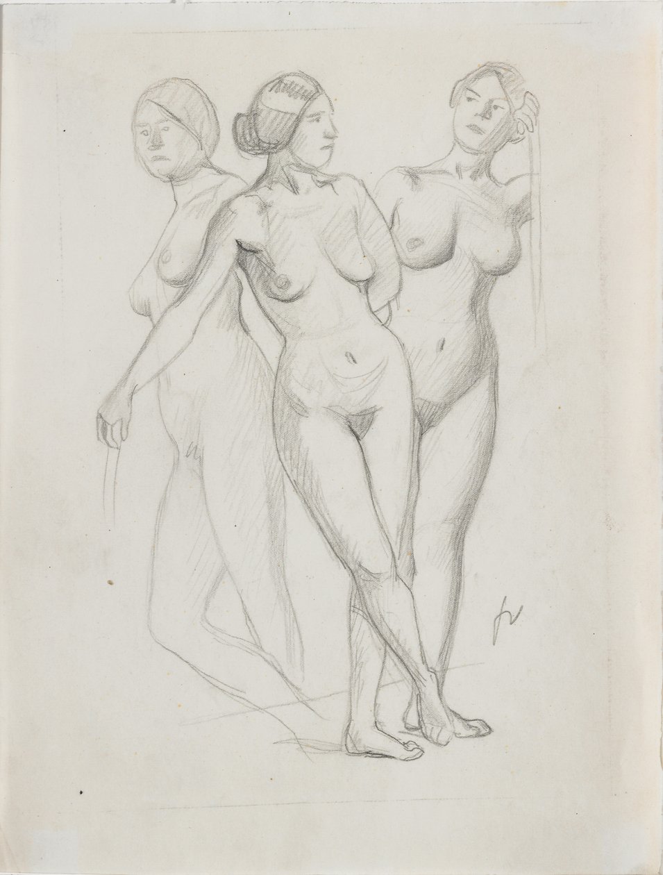 Három kegyelem, tanulj alkotó: Felix Edouard Vallotton