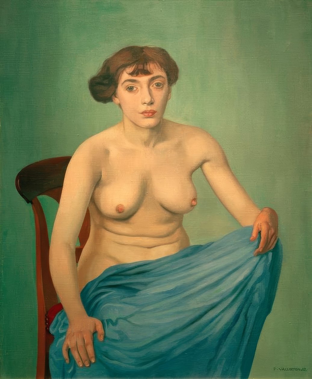 Kék szövet törzs alkotó: Felix Edouard Vallotton