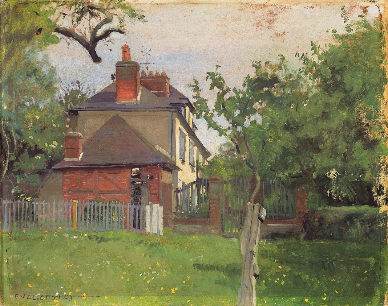 Villa Beaulieu, Honfleur, 1909 alkotó: Felix Edouard Vallotton