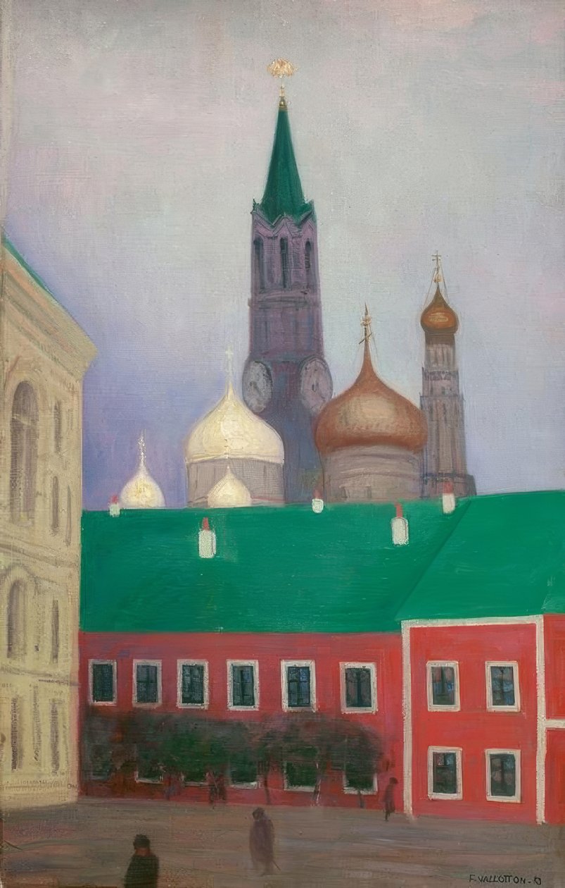 Este a Kremlben készült kilátás alkotó: Felix Edouard Vallotton