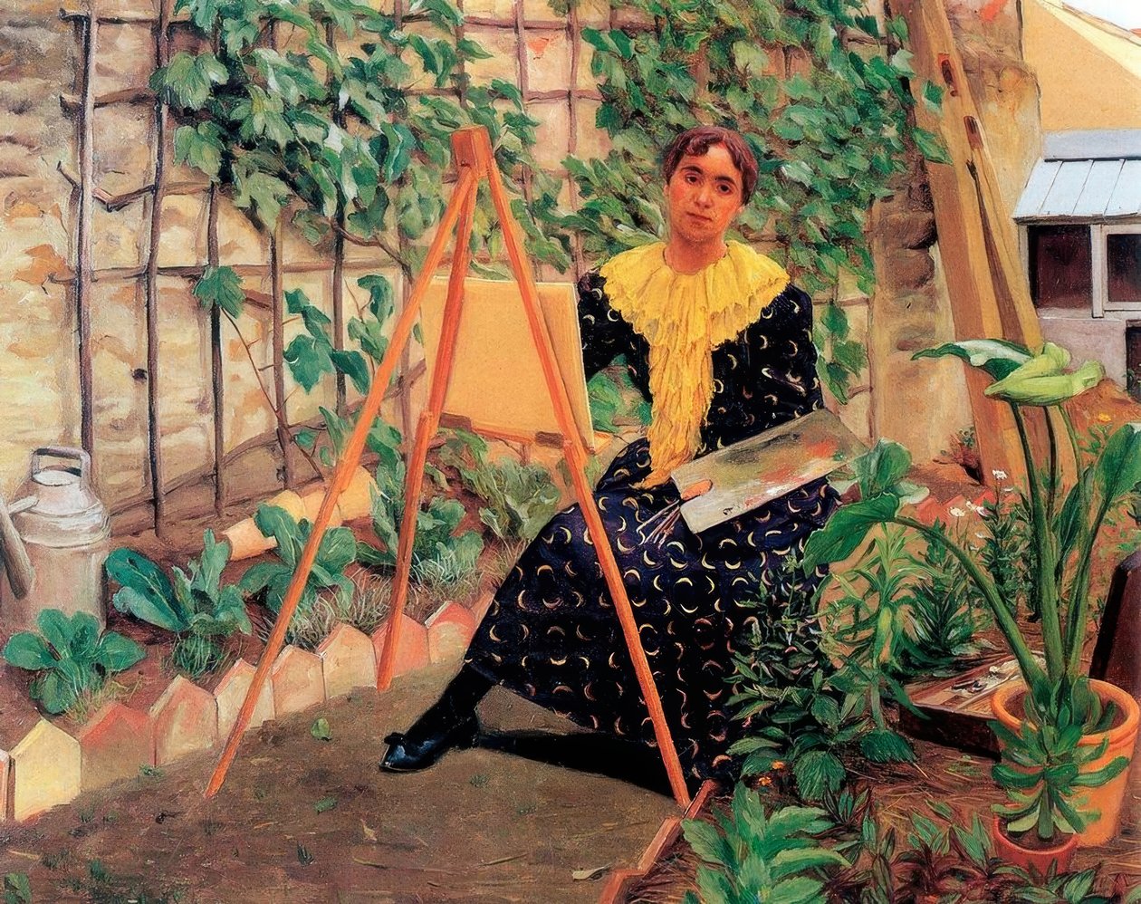 Fiatal nő festészet alkotó: Felix Edouard Vallotton