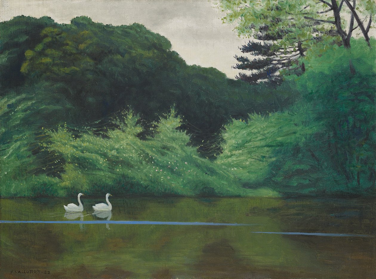 Sziget Lac Saint-Jamesben, 1922 alkotó: Felix Edouard Vallotton