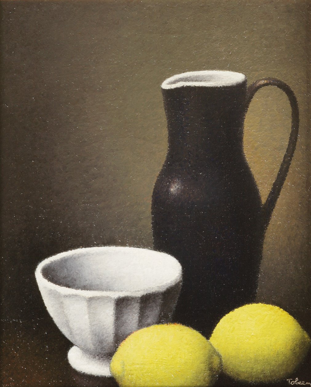 Bowl and Lemons, 1930 körül (olaj, vászon) alkotó: Felix Elie Tobeen