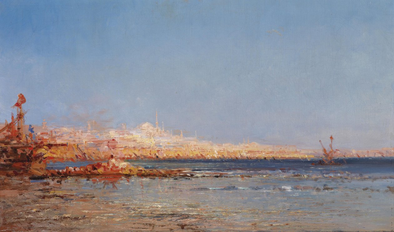 Konstantinápoly látképe, c. 1911 alkotó: Félix Ziem