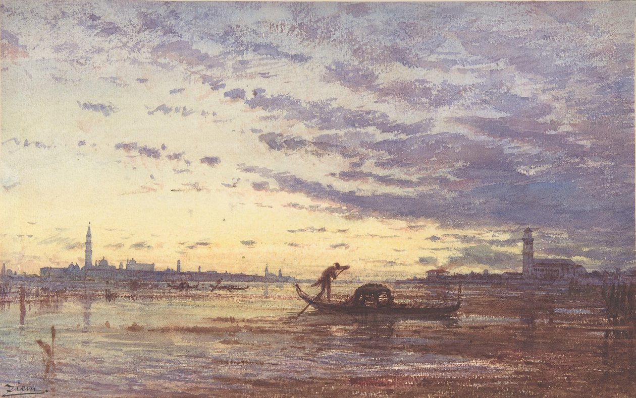 Velence, n.d. alkotó: Felix Francois Georges Philibert Ziem