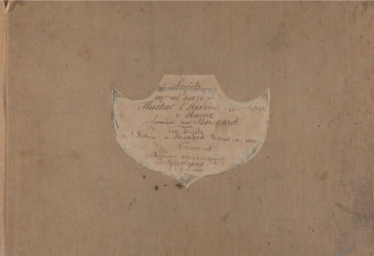 Album 107 előkészítő rajzot David Hume Anglia történelmének illusztrálására, kb. 1853. alkotó: Felix Henri Emmanuel Philippoteaux