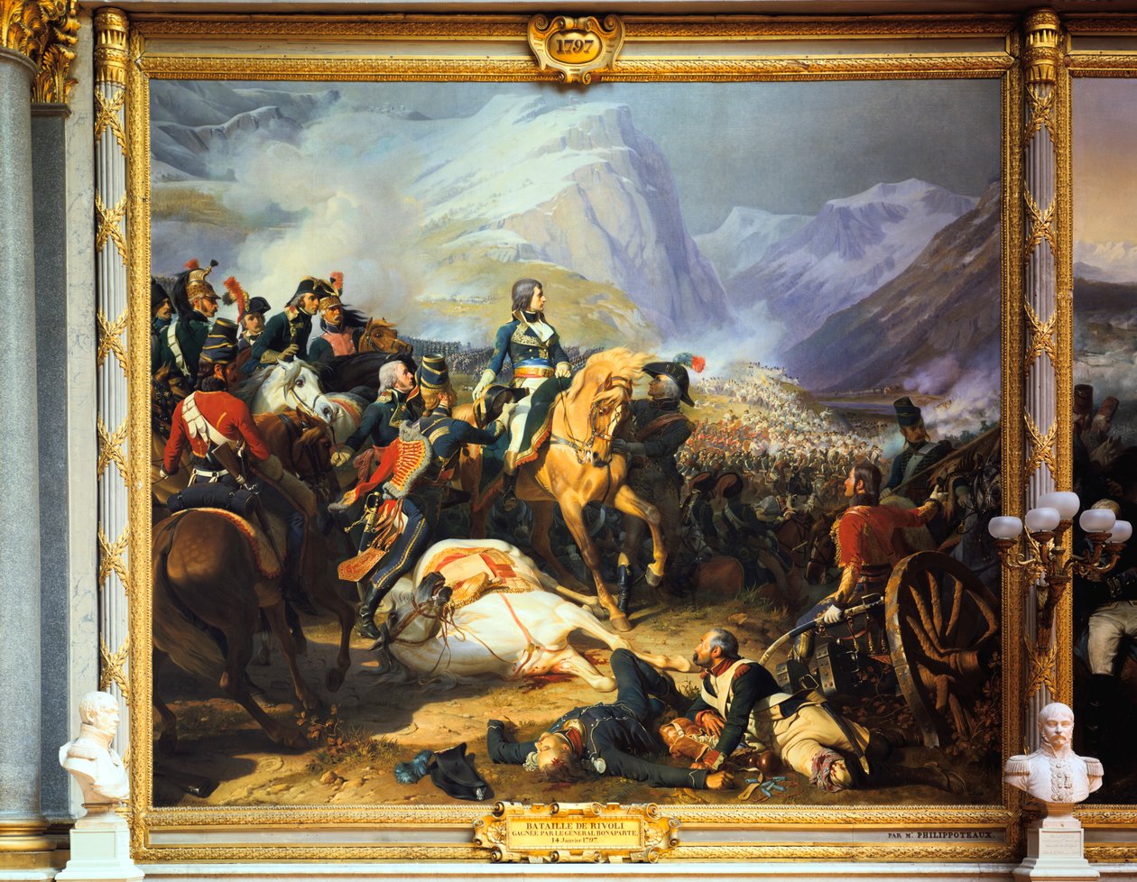 I. Napóleon császár által megnyert rivoli csatát, 1797. január 14., 1835-1884 alkotó: Felix Henri Emmanuel Philippoteaux
