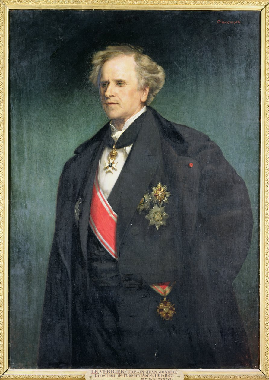 Urbain Le Verrier (1811-77) alkotó: Felix Henri Giacomotti