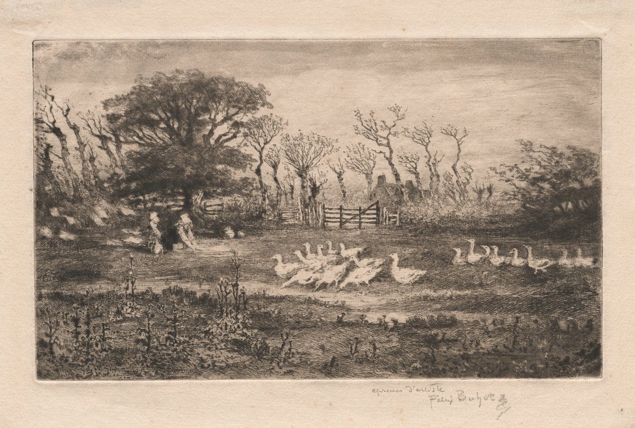 Liba, 1887. alkotó: Felix Hilaire Buhot