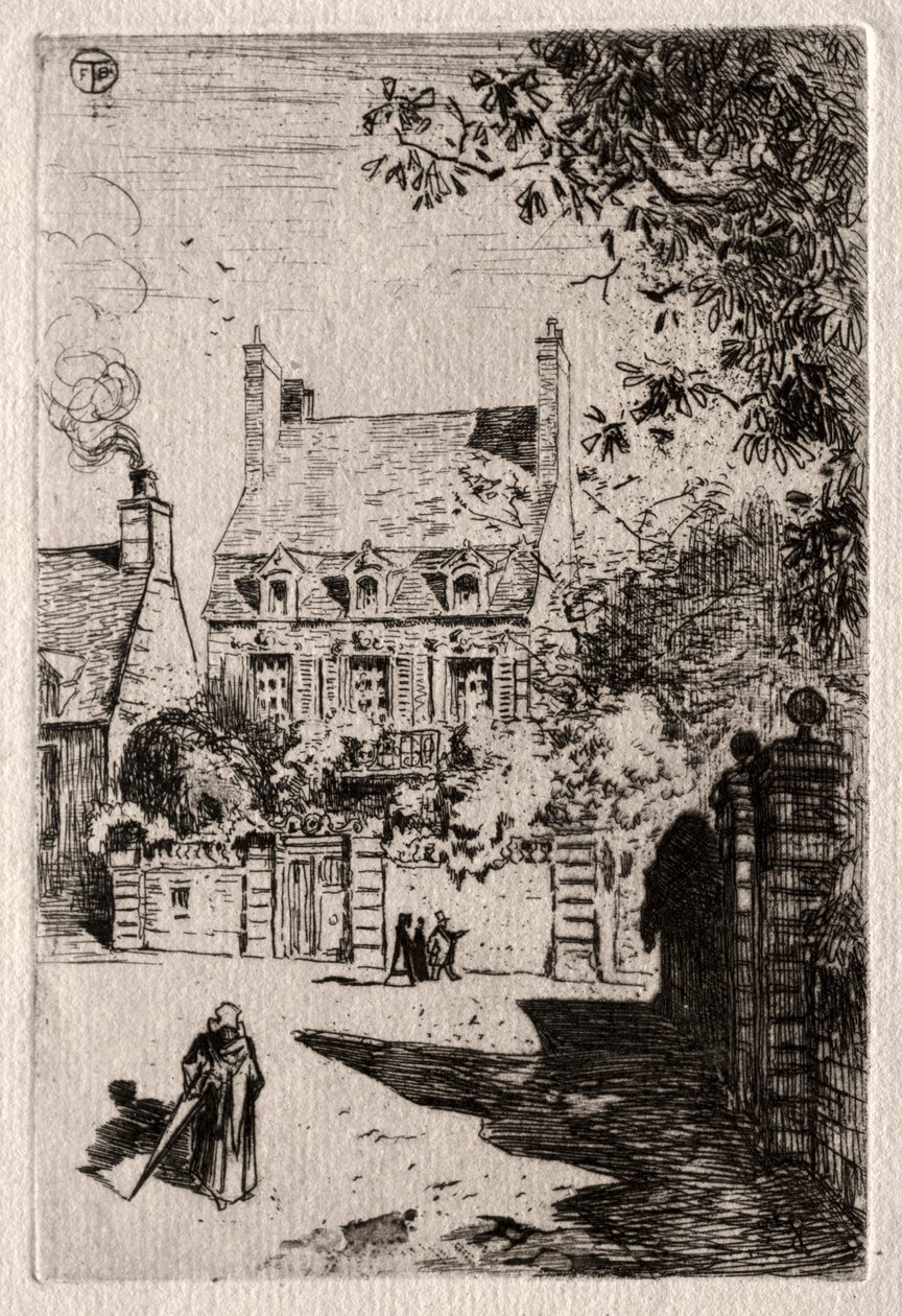 Tartományban: Az Orléans-i ház, c. 1875. alkotó: Felix Hilaire Buhot