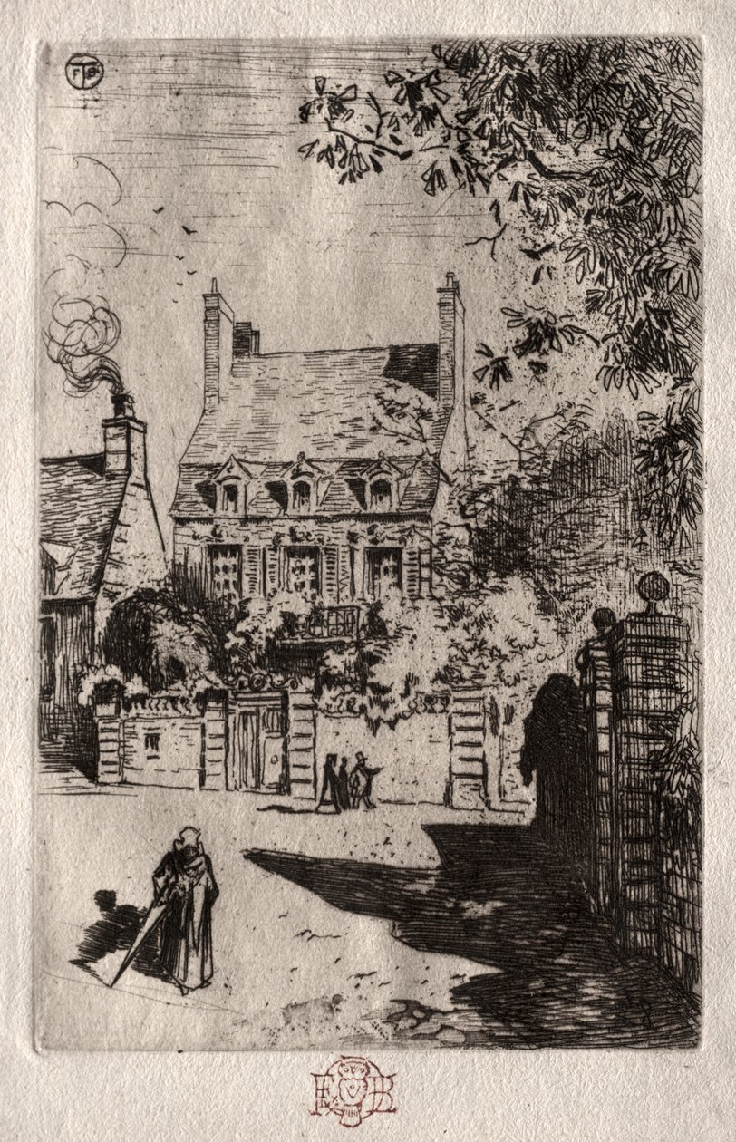 Tartományban: Az Orléans-i ház, c. 1875. alkotó: Felix Hilaire Buhot