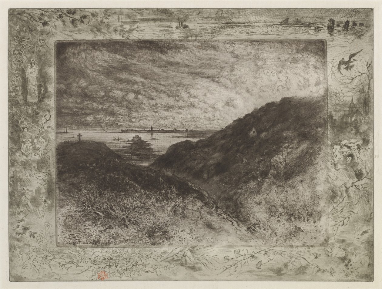 A szikla: Saint-Malo-öböl A szikla: Saint-Malo-öböl, 18861890. alkotó: Felix Hilaire Buhot