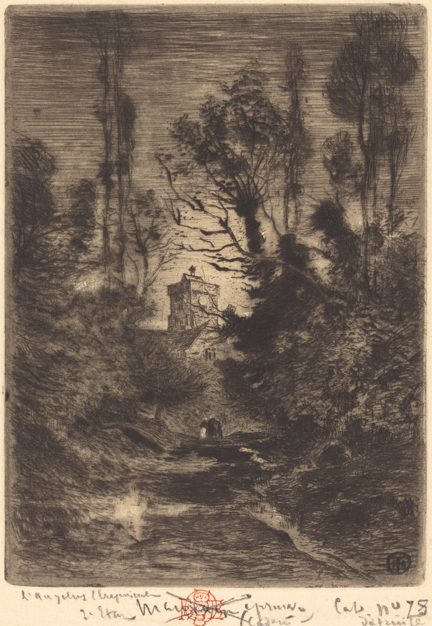 Az éjszakai őrjárat éjszakai őrszolgálata, 1878. alkotó: Felix Hilaire Buhot