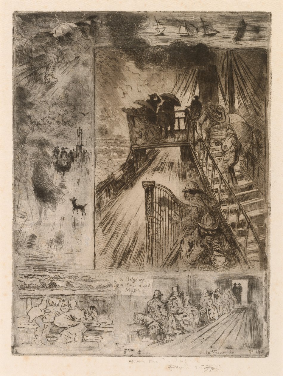 La Traversee The Passage, 1879-1885. alkotó: Felix Hilaire Buhot