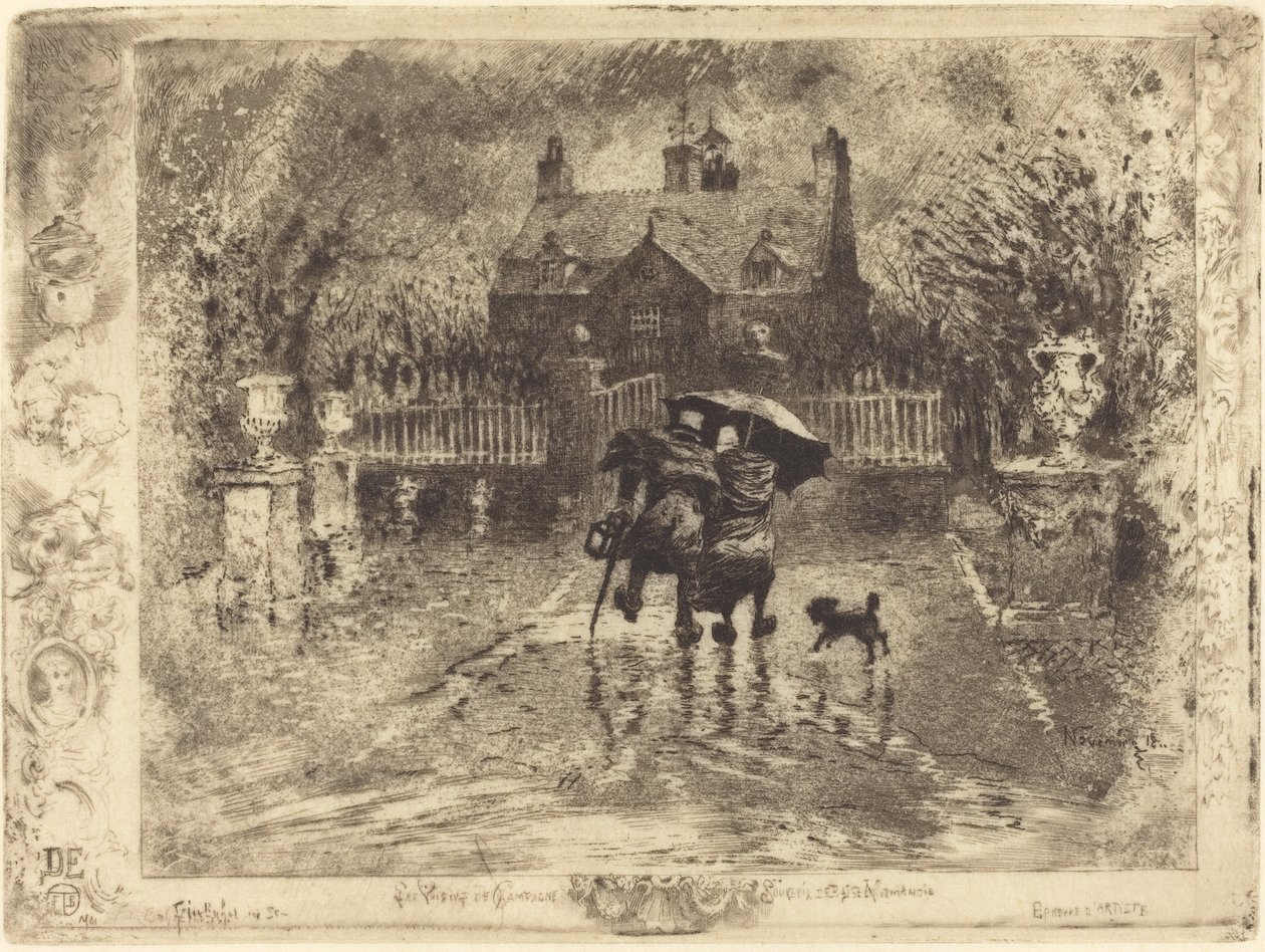 Country Neighbors Country Neighbors, 18791880. alkotó: Felix Hilaire Buhot