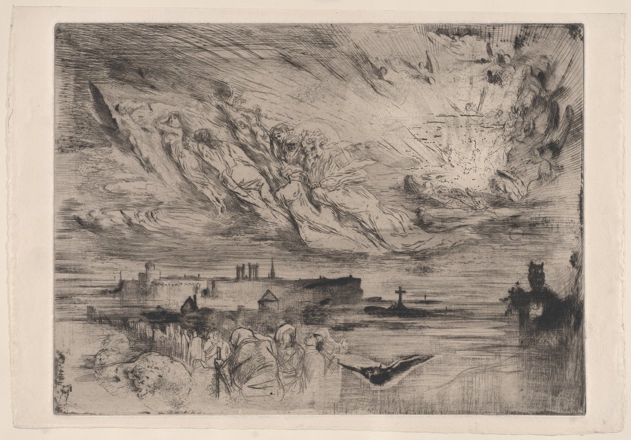 Holt városok szellemei The Spirits of Dead Cities, 1860-98. alkotó: Felix Hilaire Buhot
