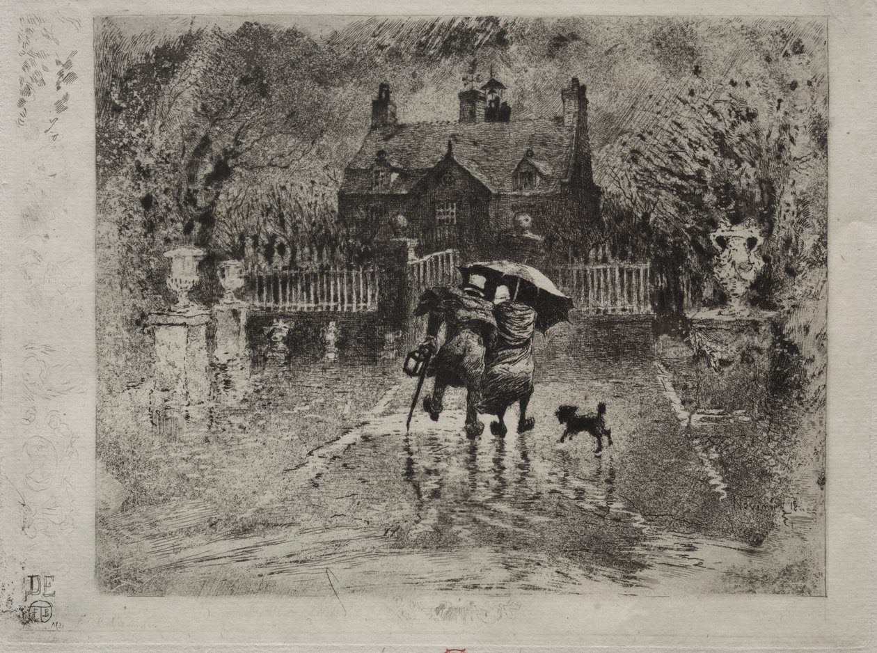 Az ország szomszédai, 1879-1880. alkotó: Felix Hilaire Buhot