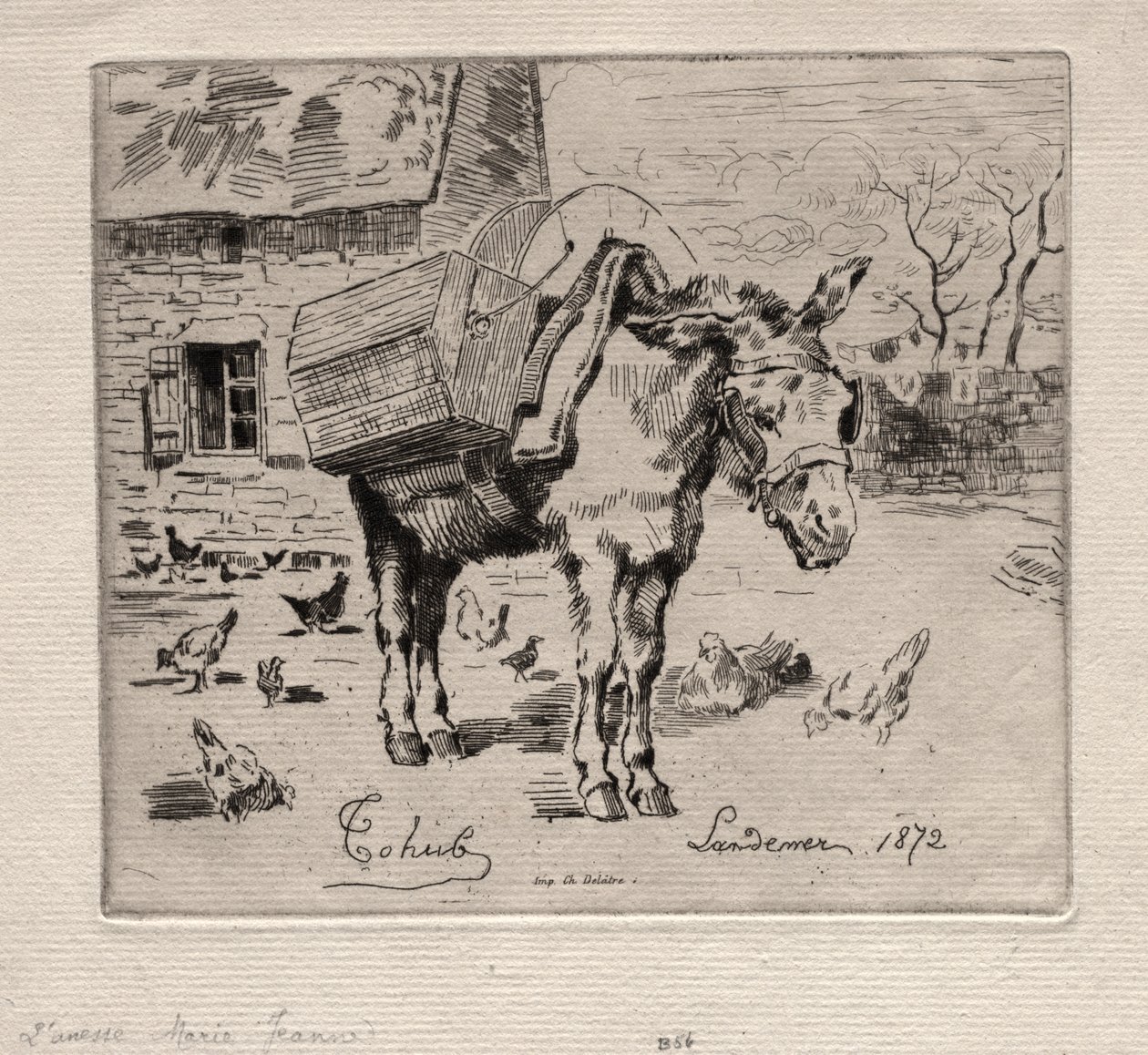 Az öszvér, Marie-Jeanne alkotó: Felix Hilaire Buhot