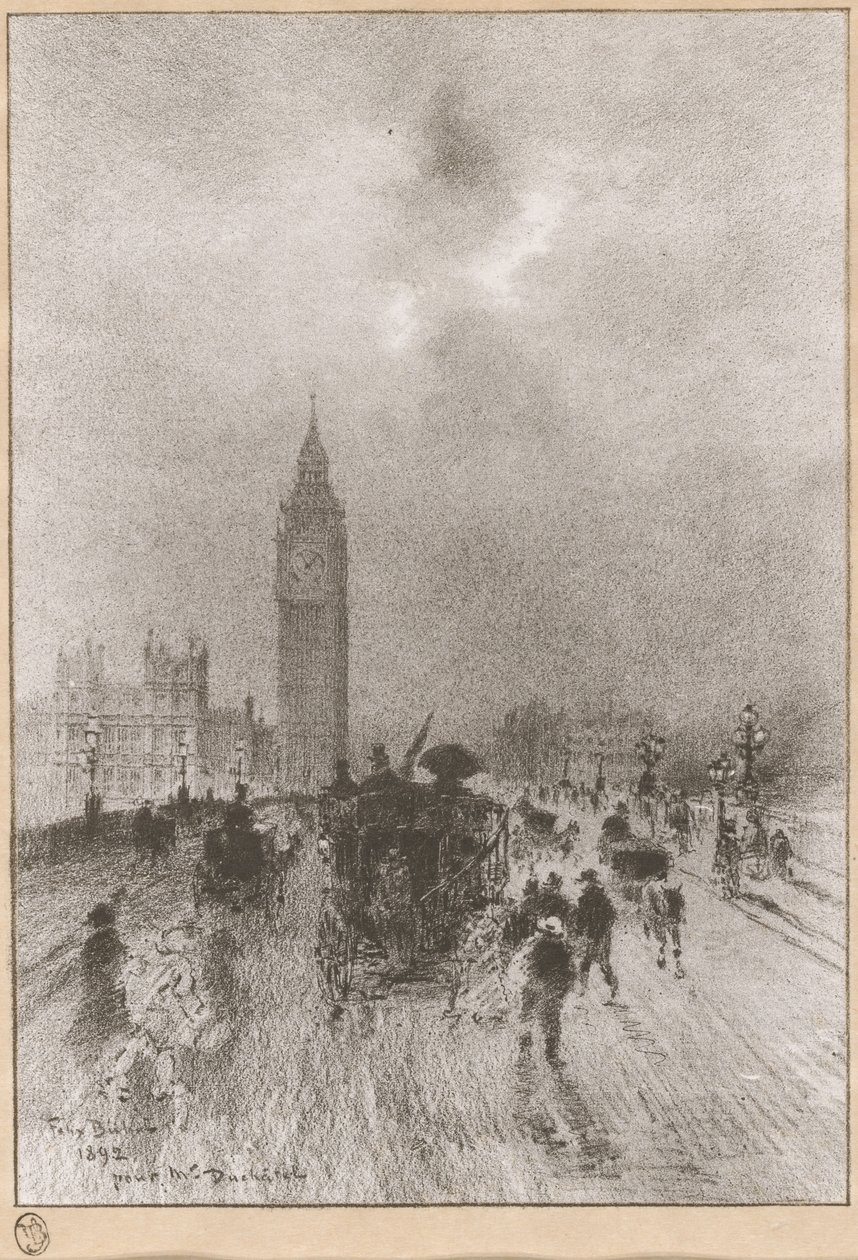 A londoni Victoria Clock Tower alkotó: Felix Hilaire Buhot