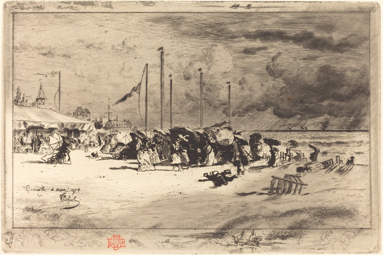 Squal Trouville-ben alkotó: Felix Hilaire Buhot