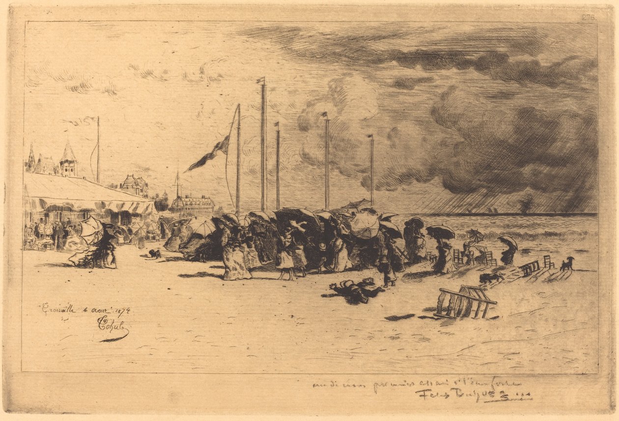 Squal Trouville-ben alkotó: Felix Hilaire Buhot