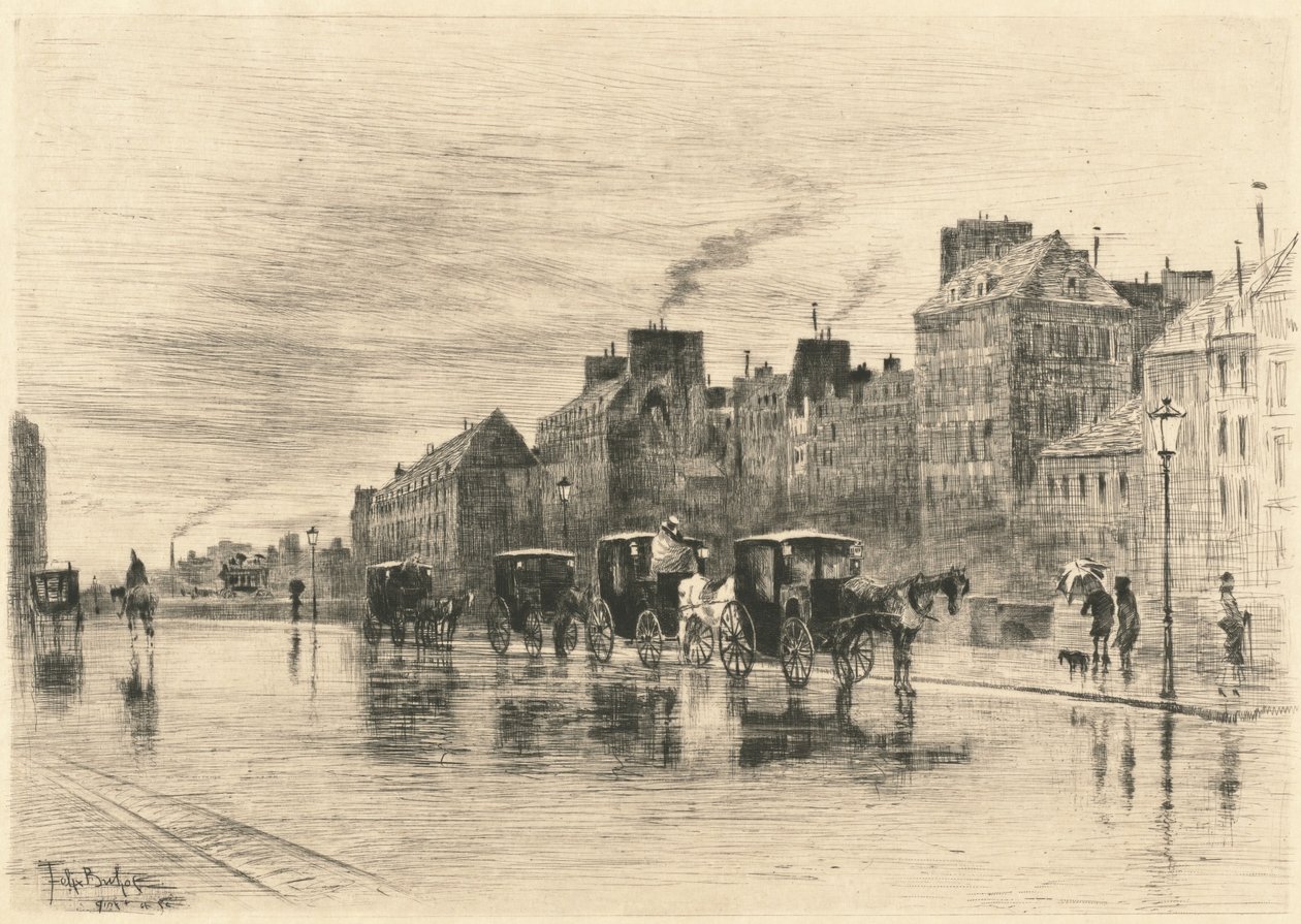 Téli reggel a Quai de l