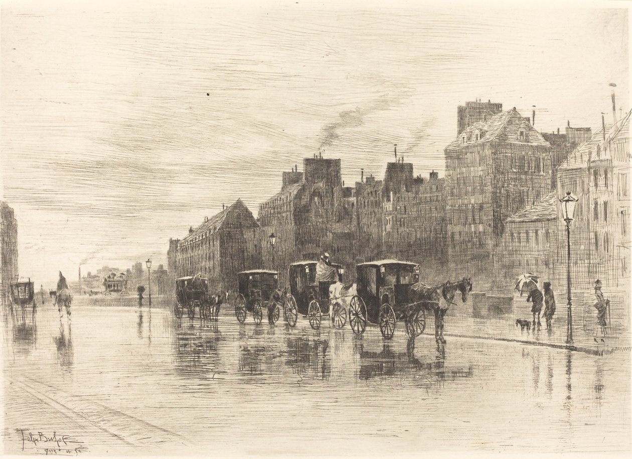 Téli reggel a Quai de l