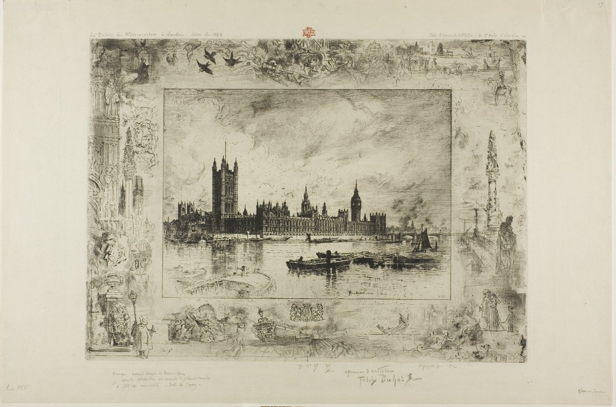 Westminster palota alkotó: Felix Hilaire Buhot