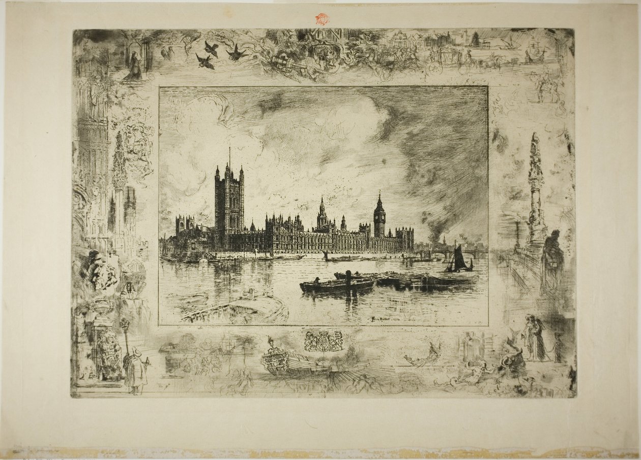 Westminster palota alkotó: Felix Hilaire Buhot