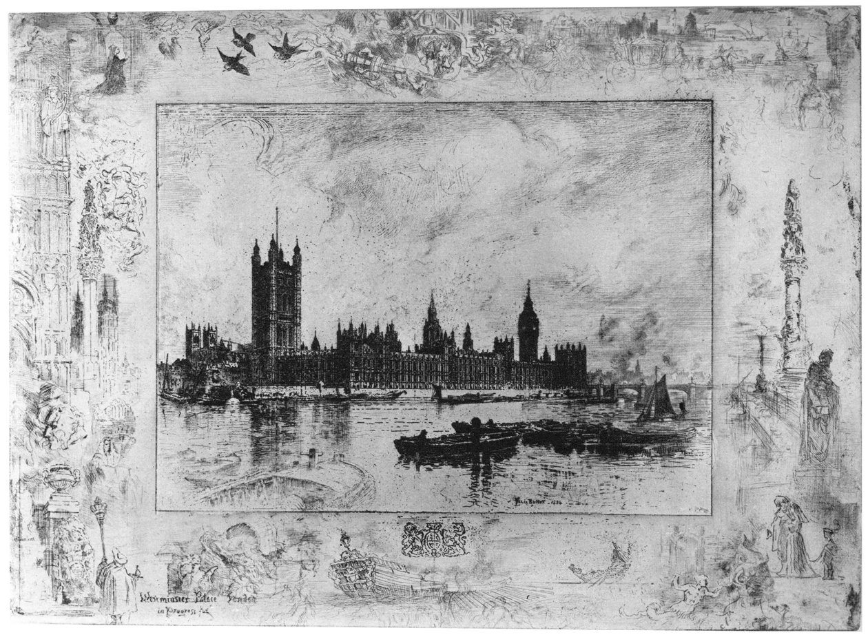 Westminster-palota, 1870-1900 1924 alkotó: Felix Hilaire Buhot