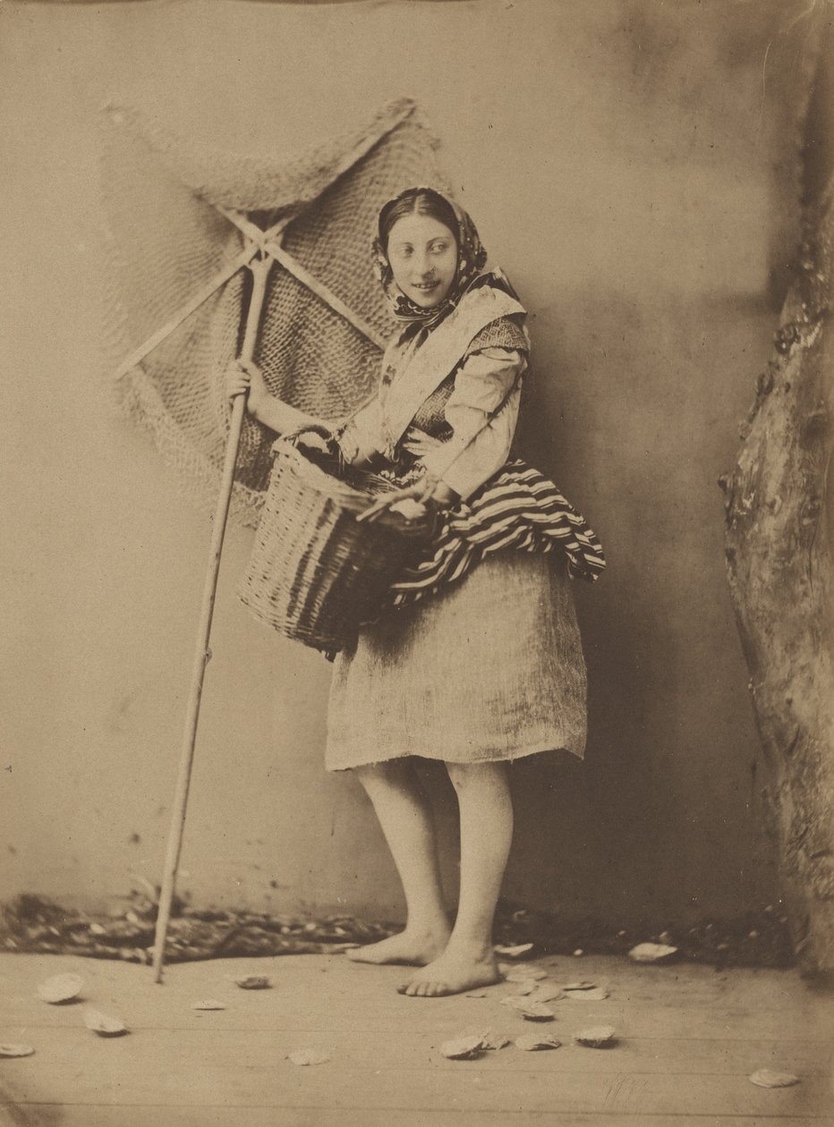A Shrimp Fisher Girl,c. 1854 (fotó) alkotó: Félix Jacques Antoine Moulin