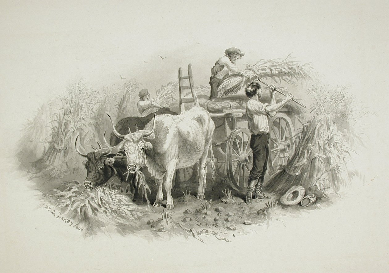 Szénagyűjtési jelenet alkotó: Felix Octavius Carr Darley