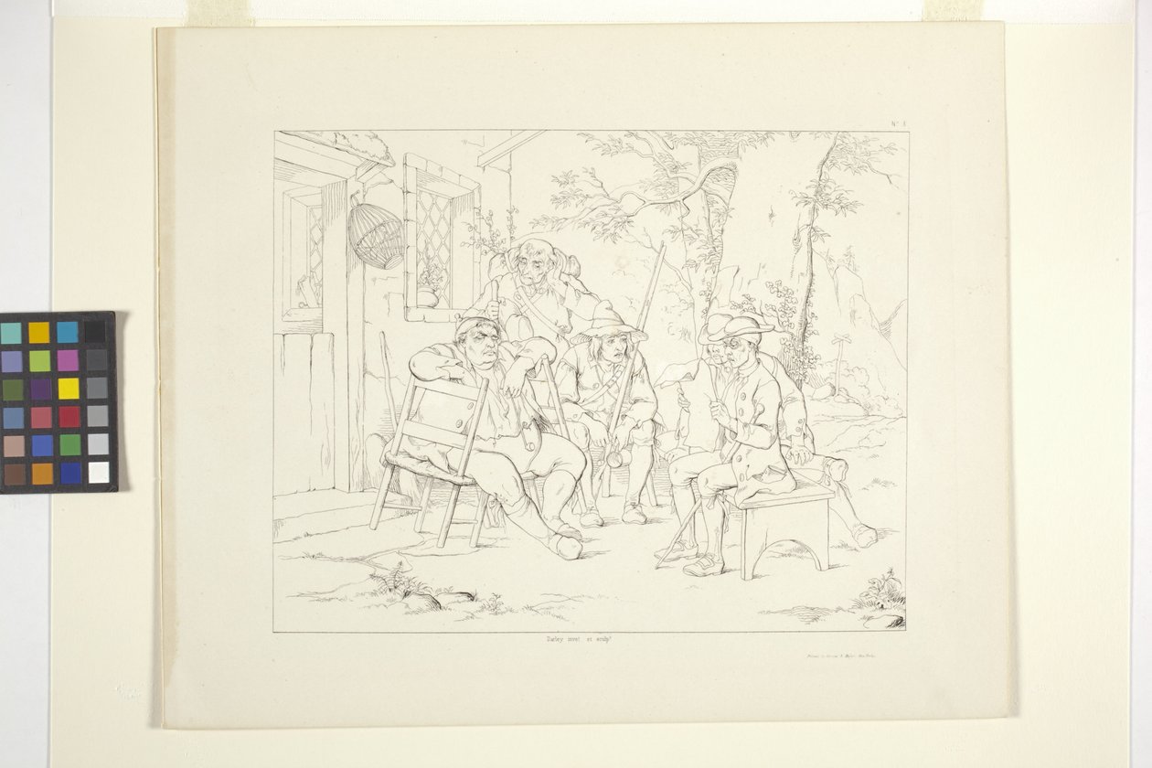 Rip Van Winkle illusztrációi, 3. tábla (litográfia) alkotó: Felix Octavius Carr Darley